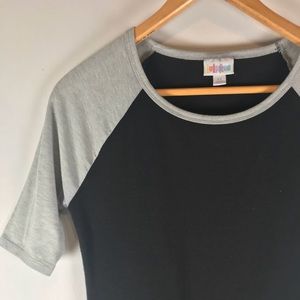 LuLaRoe Julia Dress Black Gray UNICORN 濾